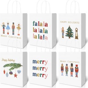 AnyDesign 18 bolsas de regalo de cascanueces con asa, bolsas de papel de cascanueces de acuarela, bolsas de regalo de Navidad, bolsas de regalo de AnyDesign 18 bolsas de regalo de cascanueces con asa, bolsas de papel de cascanueces de acuarela, bolsas de regalo de Navidad, bolsas de regalo de