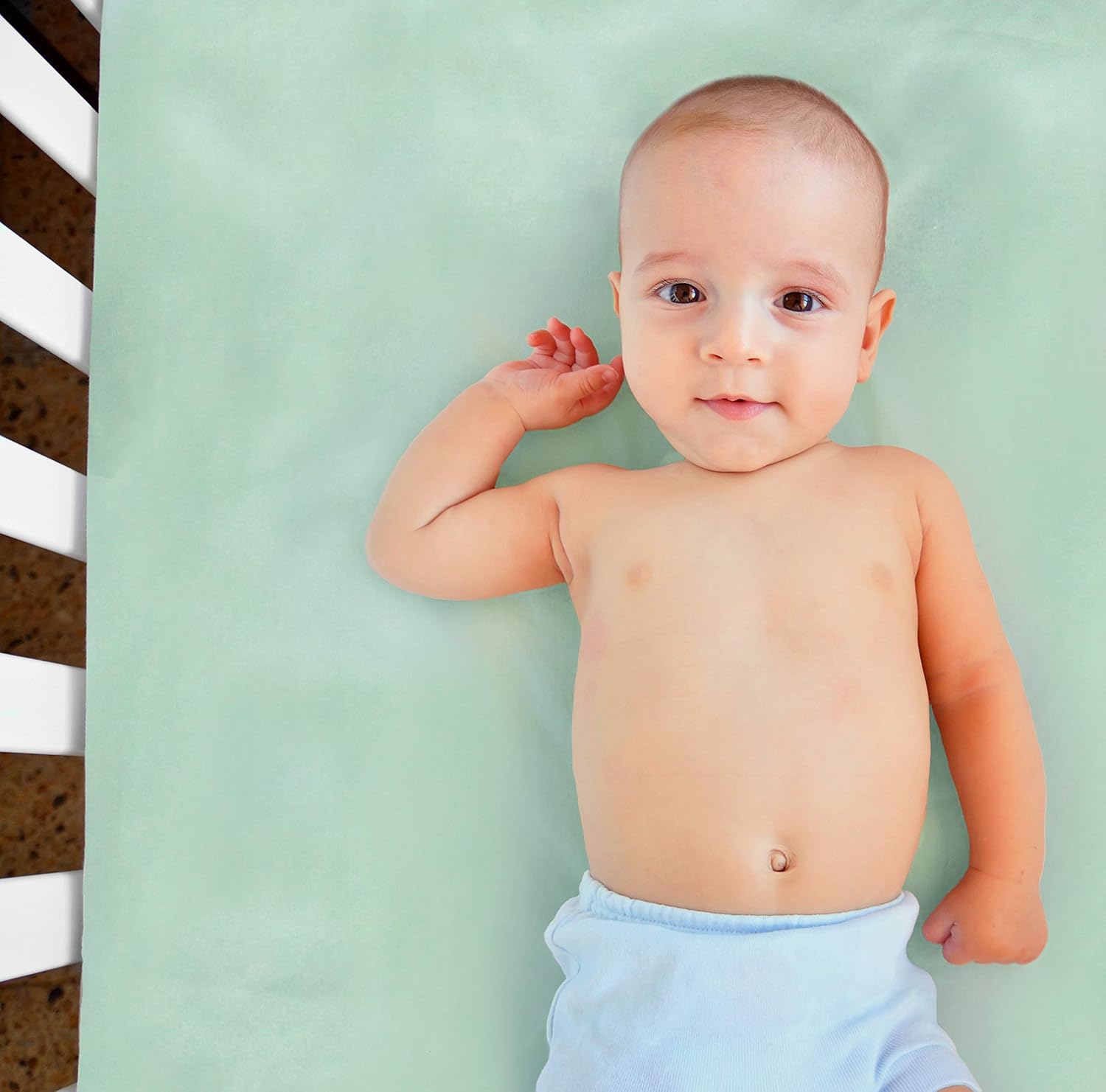 Mulberry Park – Sábana bajera ajustable de seda para cuna, grado 6A, ropa de cama pura de 19 momme para niños pequeños, suave con la delicada piel