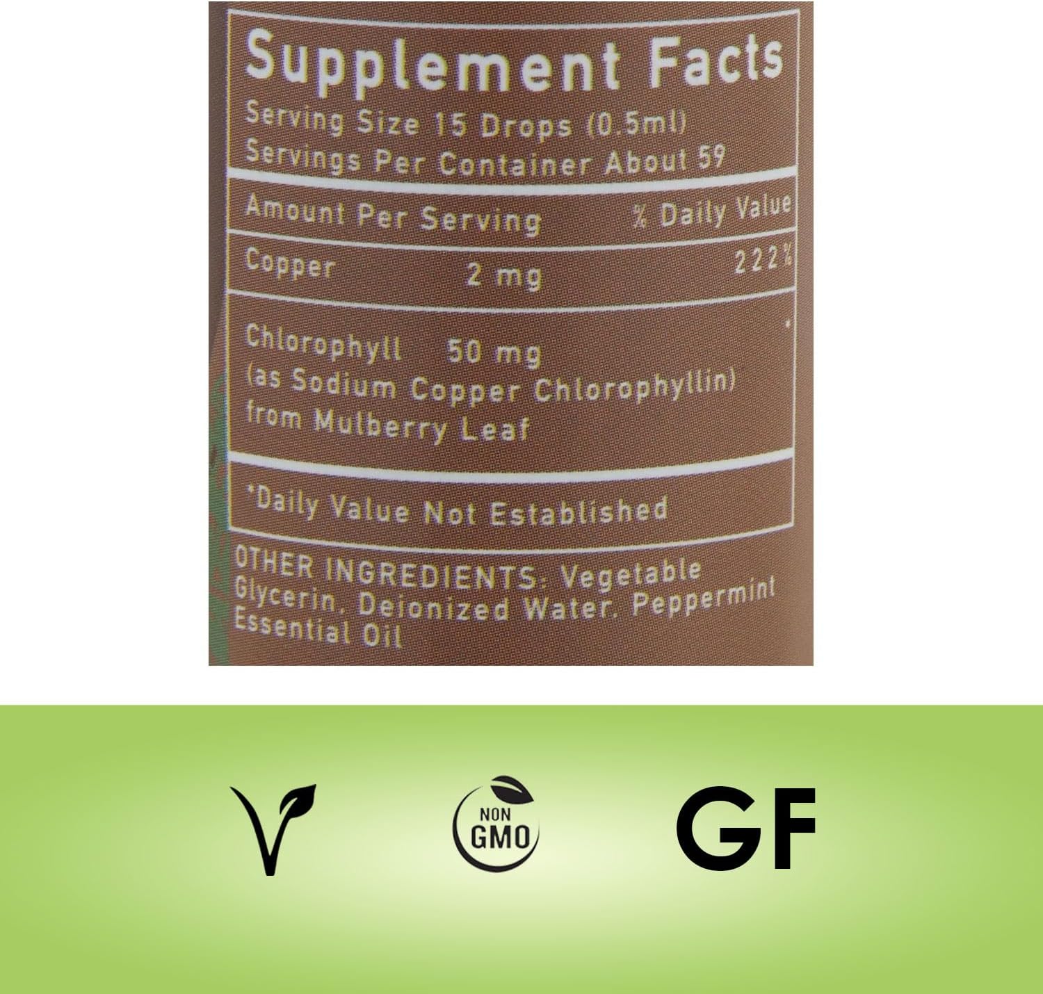 Chlorophyll Me, Clorofila líquida – Orgánico, desoderante y desintoxicante natural, estimulante inmunológico, sabor fresco y menta