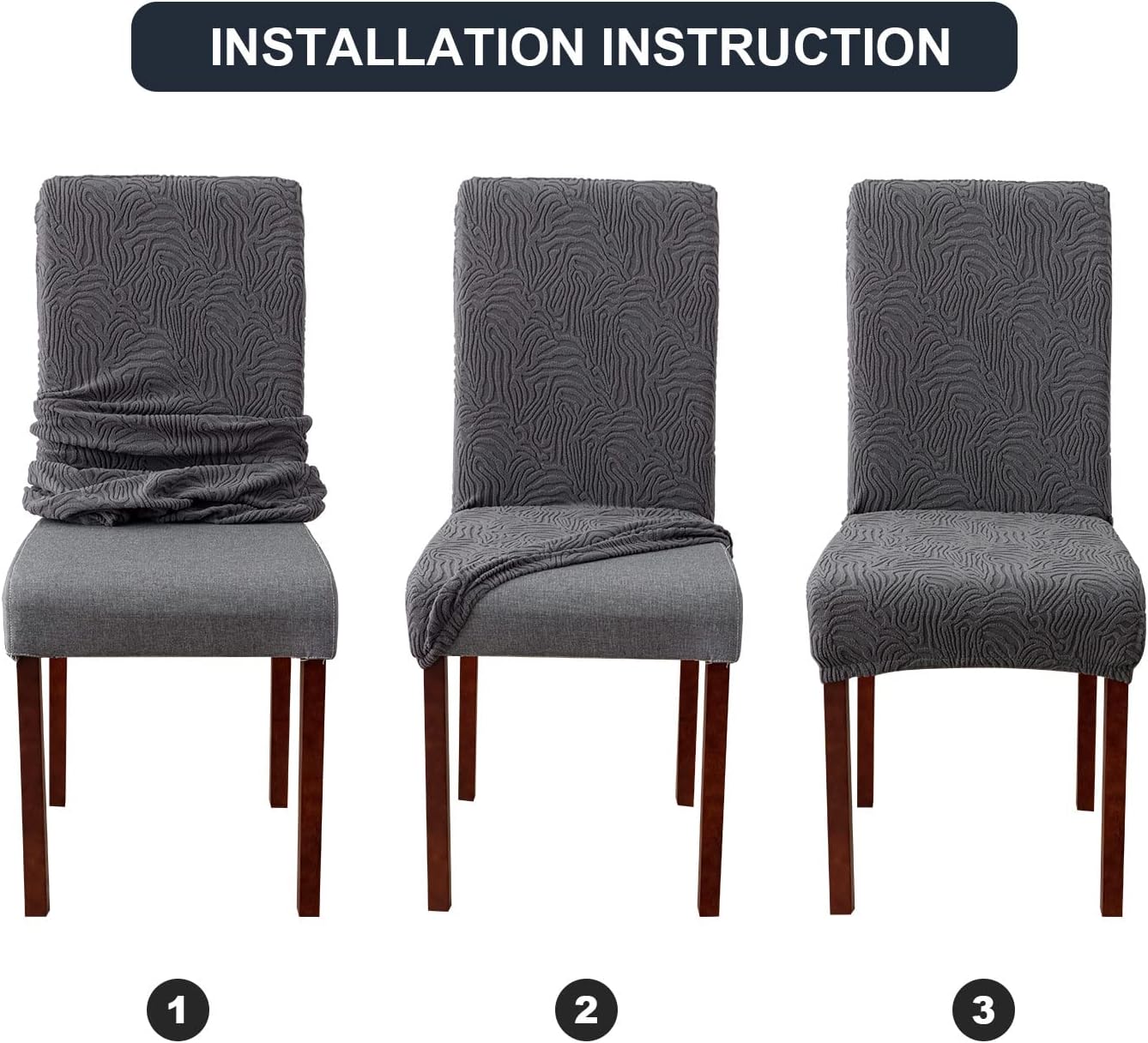 YUEANG Fundas para sillas de comedor, fundas para sillas de comedor, fundas elásticas para sillas Parsons, funda protectora para silla de comedor,