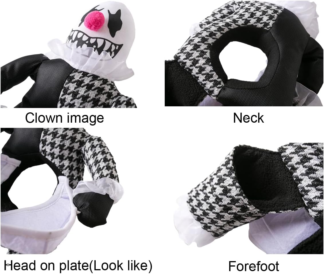 Roctocesy Disfraces de Halloween para perros y mascotas, divertidos, fantasma, cosplay, ropa de fiesta, ropa de diablo con cabeza de cachorro