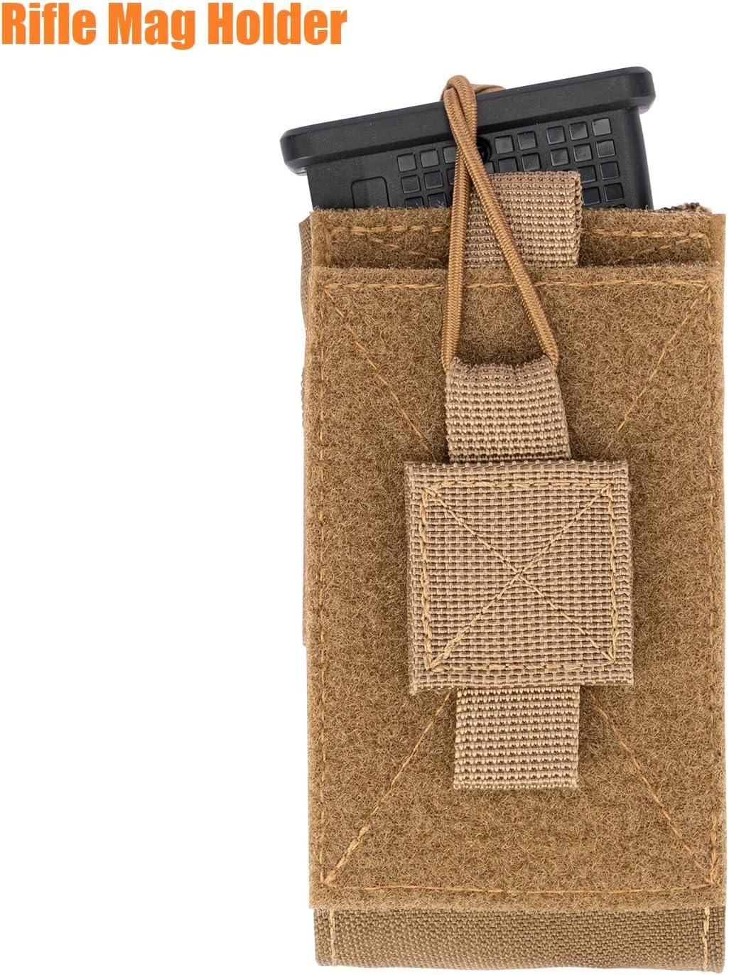 Bolsa de radio ajustable MOLLE Soporte de radio para cinturón táctico de dos vías Funda de radio Walkie Talkies caso Rifle Mag Carrier 0.219 in