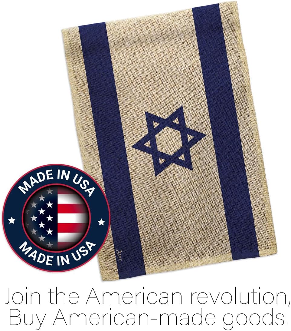 Bandera de Israel Bandera de arpillera israelí Bandera de pared césped, puerta de habitación, póster al aire libre, tapiz interior para el hogar,