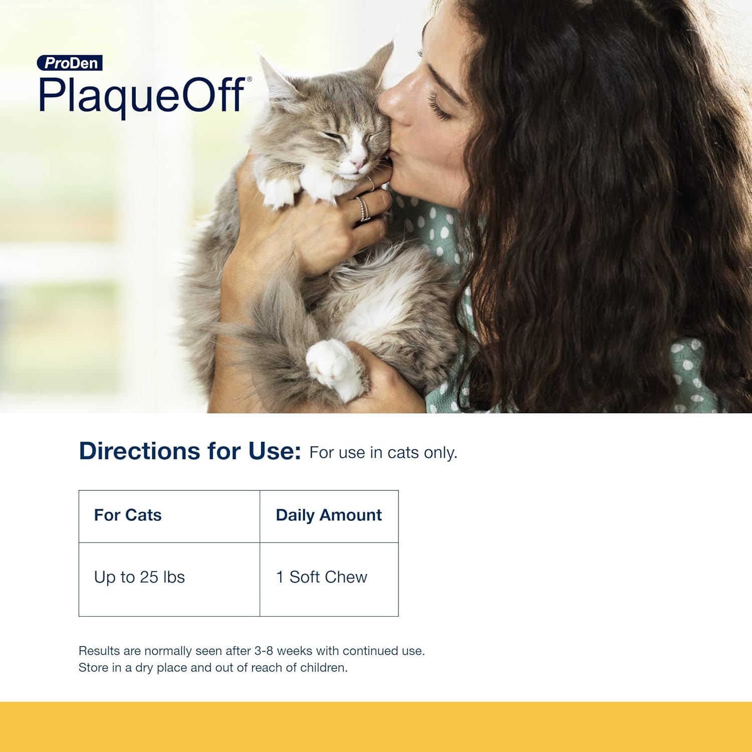 ProDen PlaqueOff Masticables suaves con algas naturales  para gatos de todas las razas  Apoya dientes normales, saludables y olor a aliento en gatos