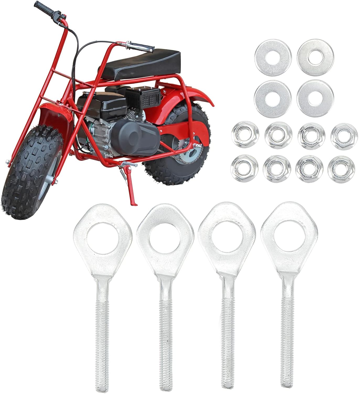 Tensor de cadena de 0.551 in, tensor de ajuste de eje de cadena, aleación de acero, duradero, duro de alta resistencia para Pit Bike para 50 cc-125