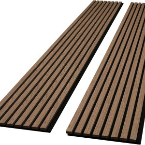 American Pro Decor Panel acústico de 12.5 pulgadas de ancho x 94.5 pulgadas de largo x 0.82 pulgadas de grosor, longitud completa, paquete de 2, American Pro Decor Panel acústico de 12.5 pulgadas de ancho x 94.5 pulgadas de largo x 0.82 pulgadas de grosor, longitud completa, paquete de 2,