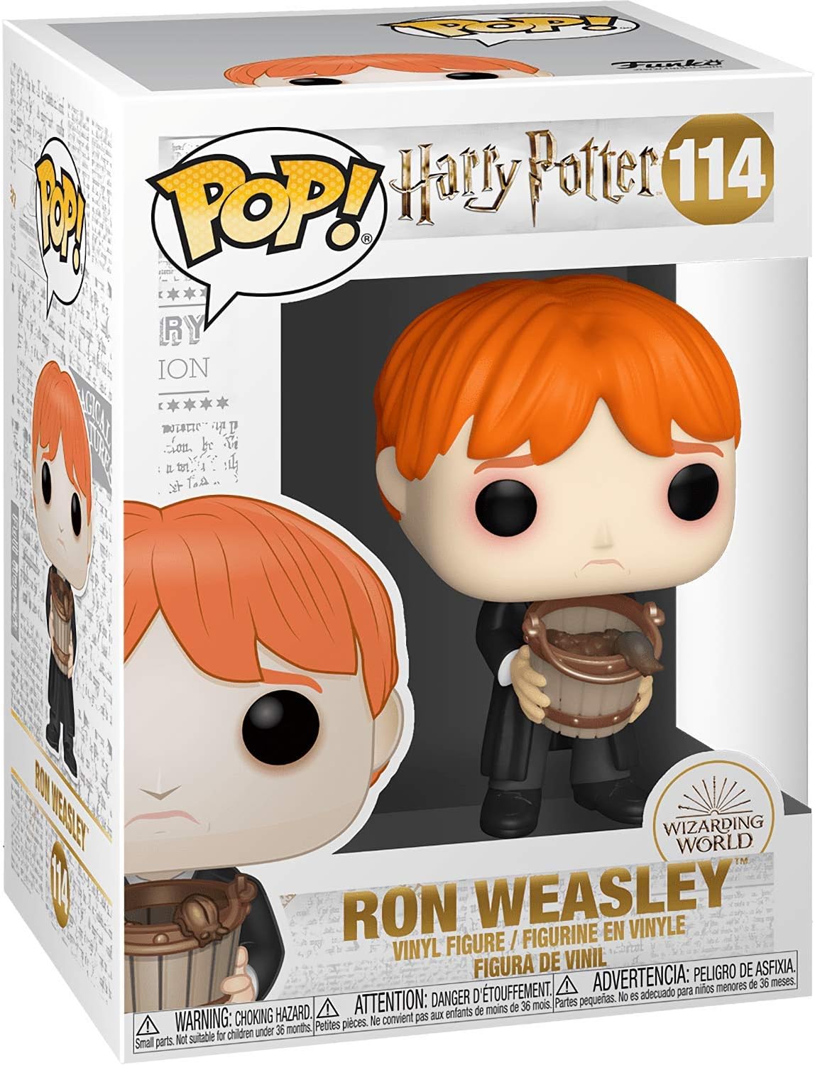 Ron Weasley Funk o Pop! – Paquete de figuras de vinilo con 1 protector gráfico compatible con ‘ToysDiva’ (114-48066 – B)
