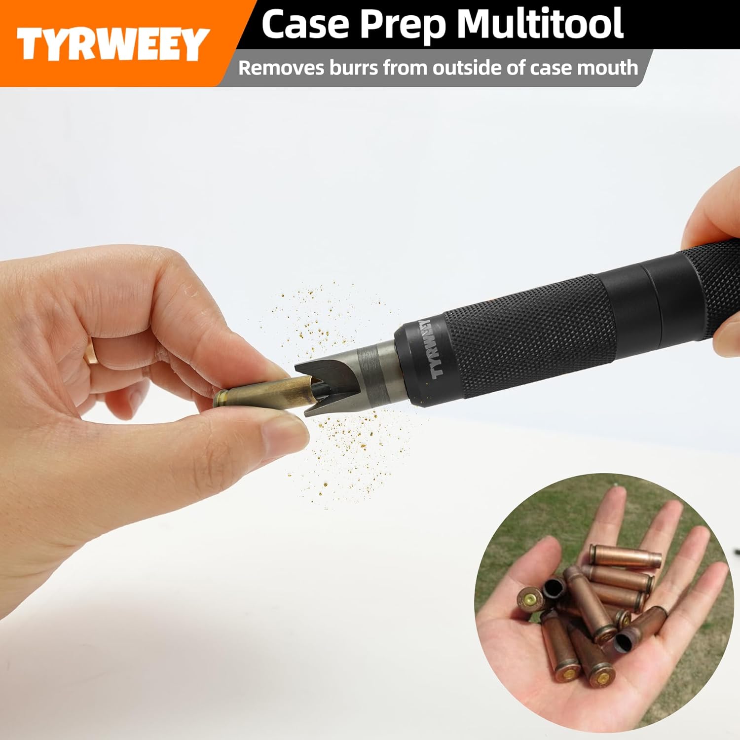 Case Prep Multiherramienta, herramientas de desbarbado de chaflán de caja para recargar, escariadores de bolsillo y limpiadores para quitar engarces