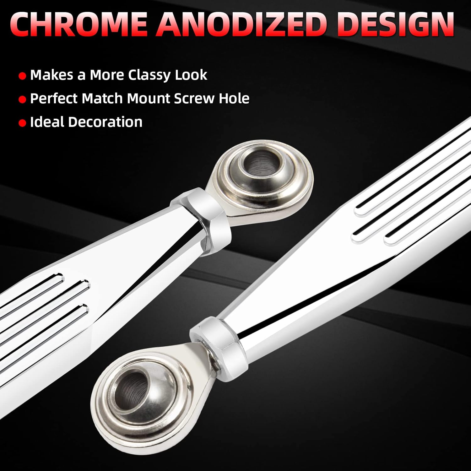 Amazicha Varillaje de cambio cromado compatible con Harley Davidson Softail Dyna Road King Electra Glide Street Glide Touring 1980-2024