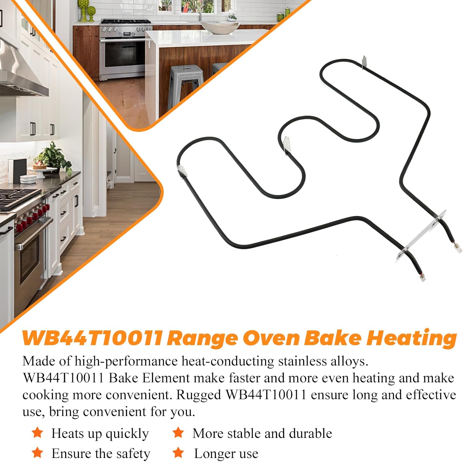 WB31M20 WB31M19 – Sartenes de goteo de porcelana y WB44T10011 Horno Estufa Horno Reemplazo de Elemento para Horno GE Hotpoint Ken-more