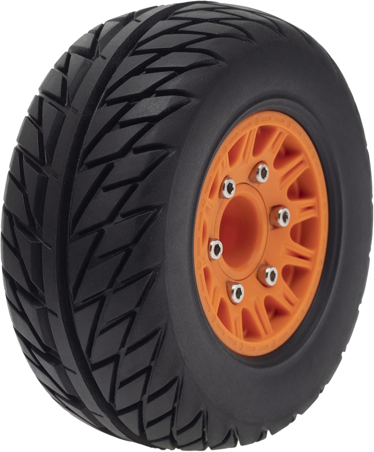 DKKY 110 Short Course Truck Tires Buggy Neumáticos de goma 0.472 in 0.551 in 0.669 in Acoplador para Slash Arrma Redcat (naranja)