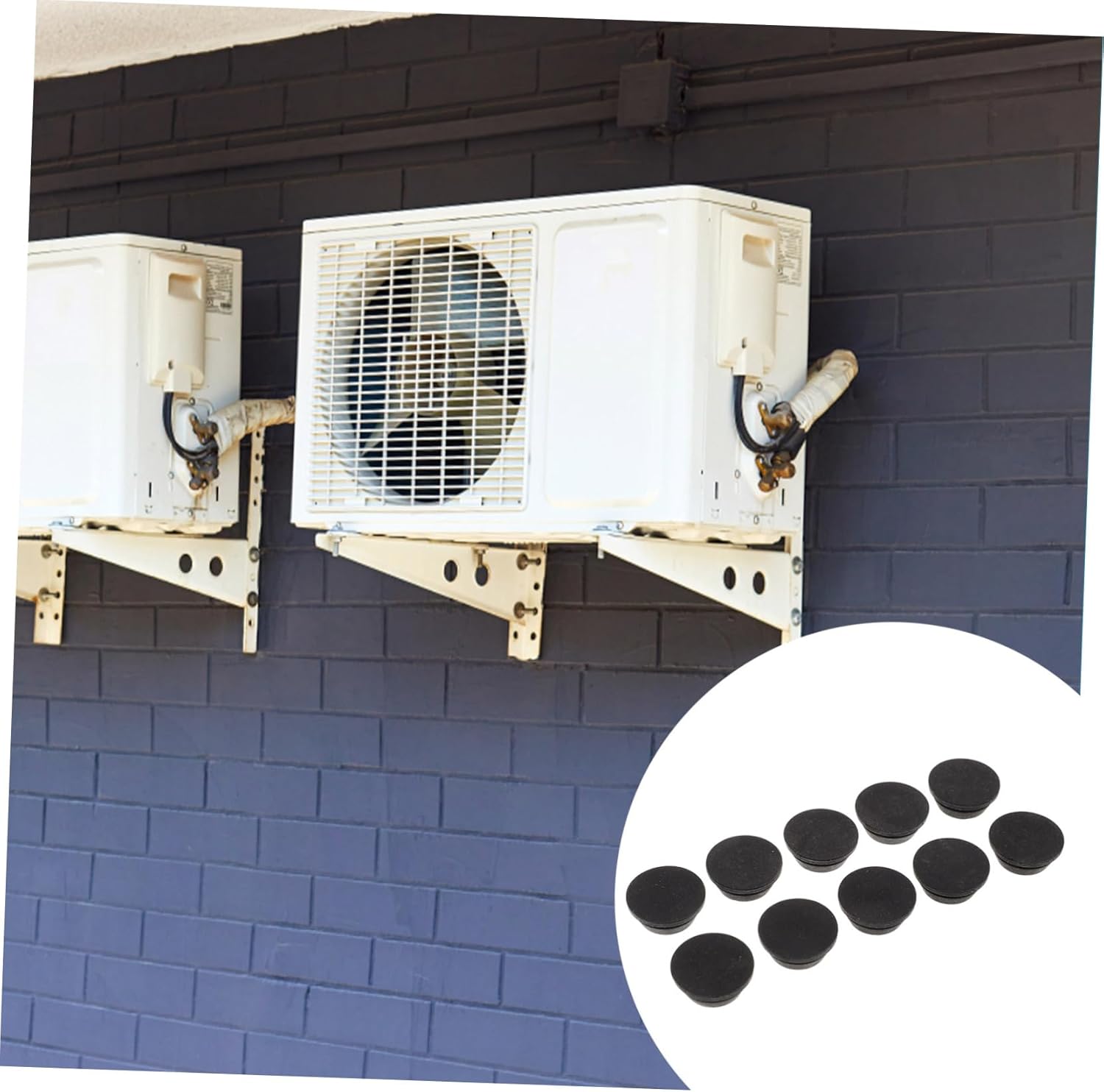 DOITOOL 10 piezas de insertos para tapones de goma de agujero, kit de reemplazo de aire acondicionado, la unidad al aire libre, bandeja de agua,