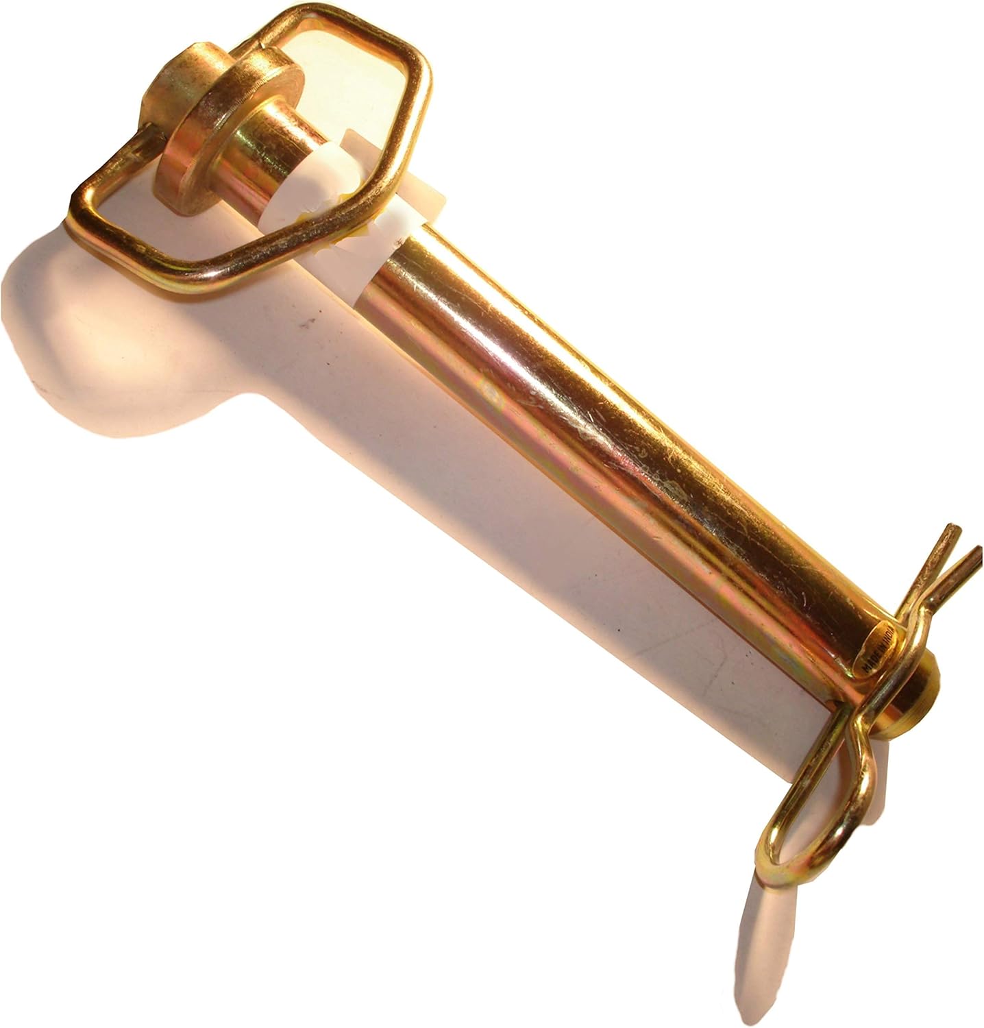 Hard-to-Find Fastener 014973159627 Pasador de enganche giratorio, 1 x 7 pulgadas, tinte amarillo