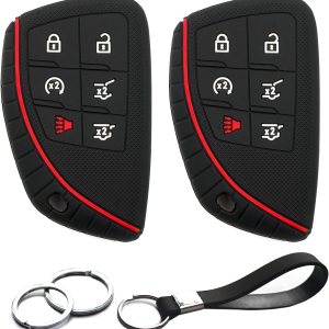2 piezas compatibles con GMC Canyon Yukon XL Chevy Chevrolet Colorado Suburban Tahoe Buick Envision Honda Prologue 6 botones Funda para llavero 2 piezas compatibles con GMC Canyon Yukon XL Chevy Chevrolet Colorado Suburban Tahoe Buick Envision Honda Prologue 6 botones Funda para llavero