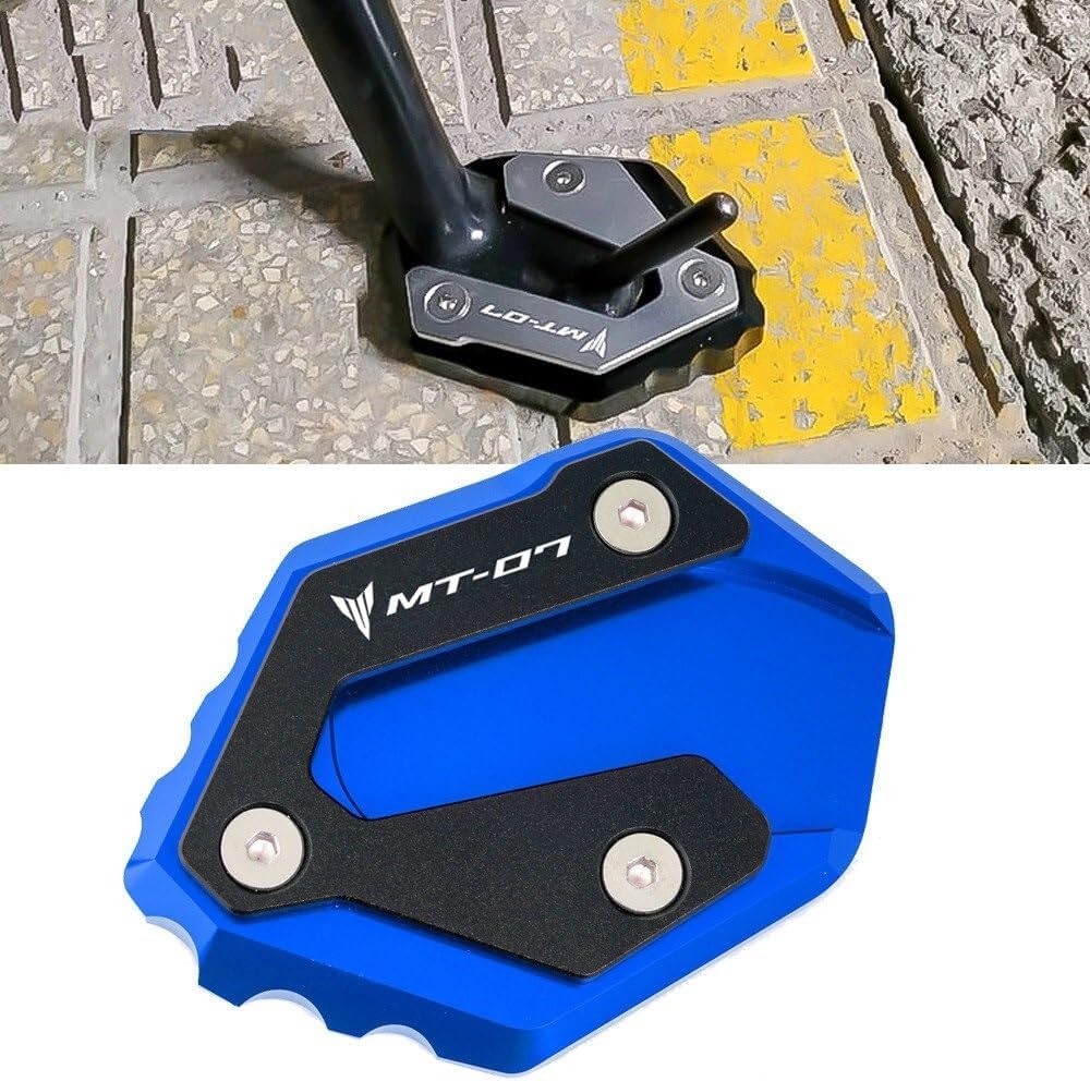 Motorcycle Side Stand pad for Y&AMAHA MT07 MT-07 2014 2015 2016 2017 2018 2019 2020 2021 2022 2023 Side Stand Enlarge Kickstand Extension Plate Pad