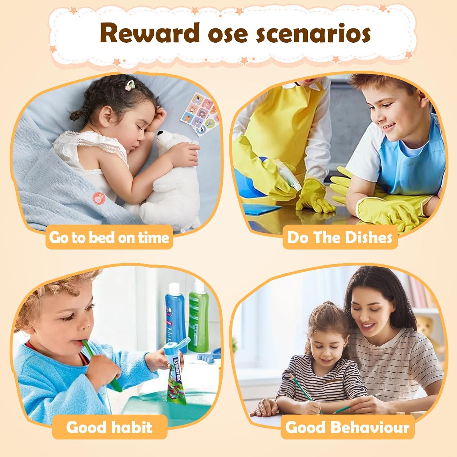 Tarro de recompensas personalizado para regalo de Navidad con estrella, tablero de recompensas de entrenamiento de rutina de responsabilidad en el