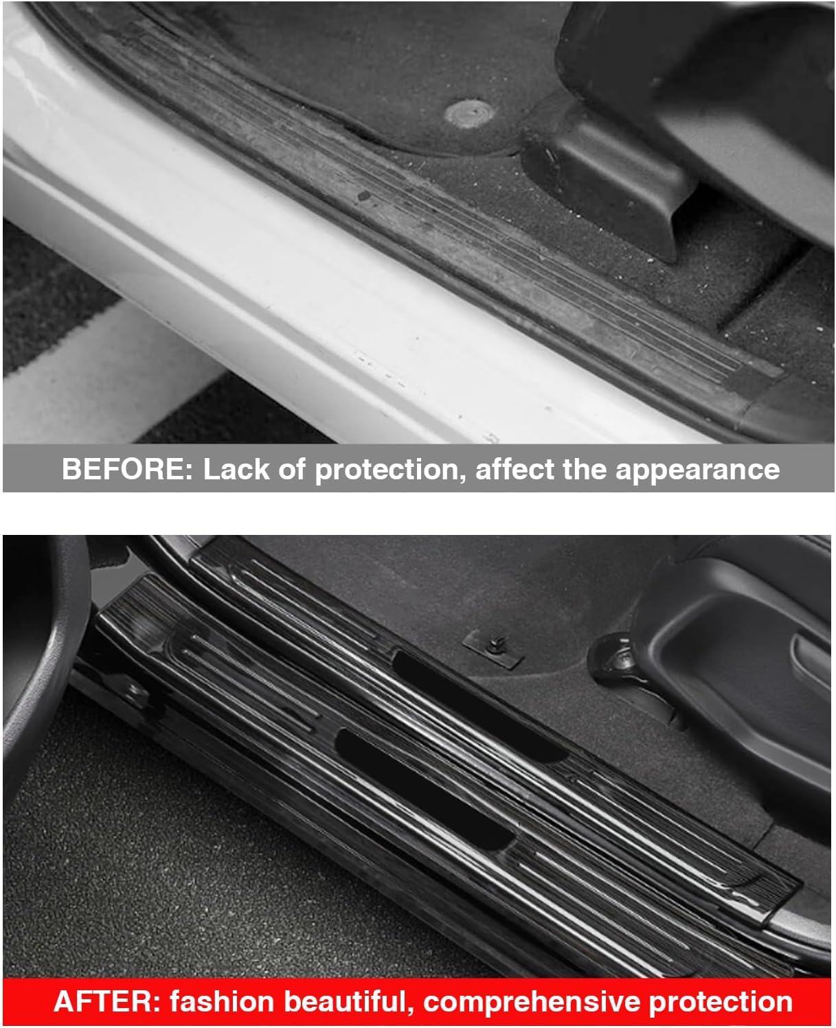 AOMSAZTO 4 piezas de protección para umbral de puerta para Honda CR-V CRV 2023 2024, accesorios de acero inoxidable para decoración de placa de
