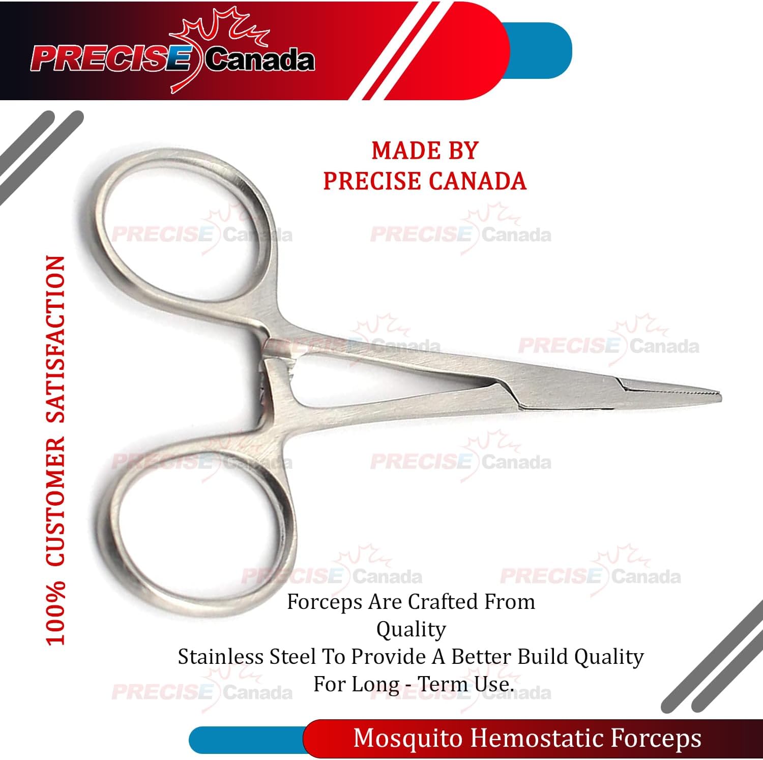 Preciso Canadá 3pcs varios mosquitos Hemostat pinzas alicates recto dentado 4.5″ + 5″ + 5.5″ economía grado acero inoxidable nuevo