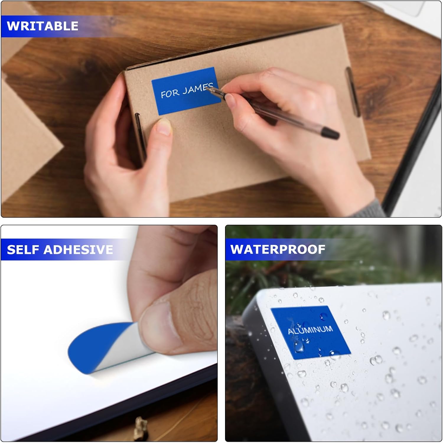 YIKIADA Calcomanías de codificación de colores multiformas, color azul, calcomanías extraíbles de diferentes formas para niños pequeños, triángulos,