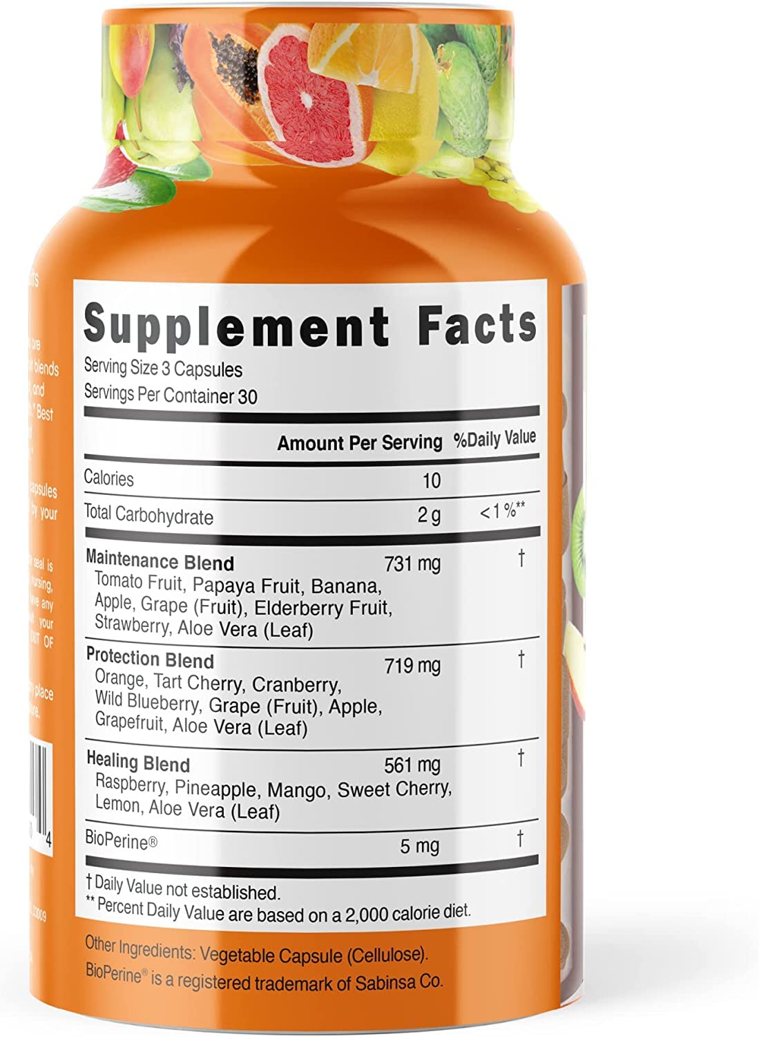 myVidaPure El paquete de frutas y verduras incluye 1 mezcla de frutas equilibradas y 1 vegetal, alimentos naturales integrales, superalimento rojo y