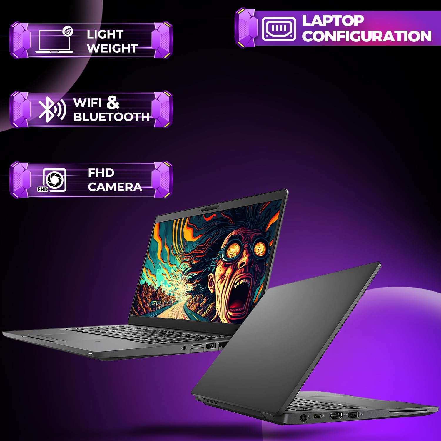 Laptop Windows 11 Home  Pantalla FHD de 13.3 pulgadas 1080P, 8 GB de RAM, SSD de 126 GB, procesador Intel Core i5-8350U, teclado retroiluminado,