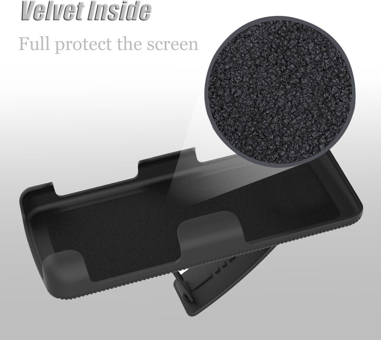 NEM Funda para LG G6, resistente, a prueba de golpes, cinturón giratorio con soporte de cuerpo completo, doble capa, protección híbrida contra