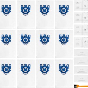 BlueStars Paquete de 12 bolsas de repuesto 3D Airclean para Miele GN bolsas de aspiradora para Miele Classic C1 Complete C1 Complete C2 Complete C3 BlueStars Paquete de 12 bolsas de repuesto 3D Airclean para Miele GN bolsas de aspiradora para Miele Classic C1 Complete C1 Complete C2 Complete C3