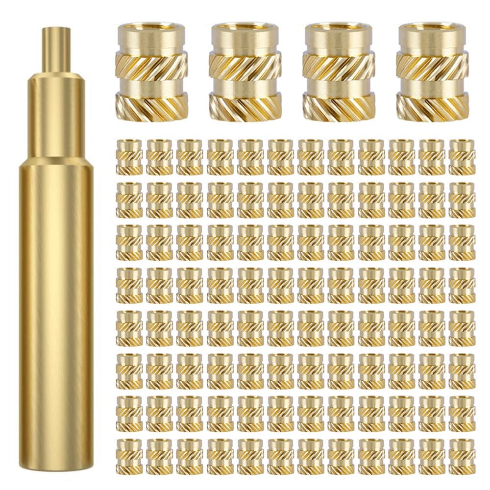 DAMO – Juego de puntas de inserción para M3 con 100 insertos M3. Accesorios de impresión 3D. Compatible con Weller SP40NUSHakko FX-888D900M y T18,
