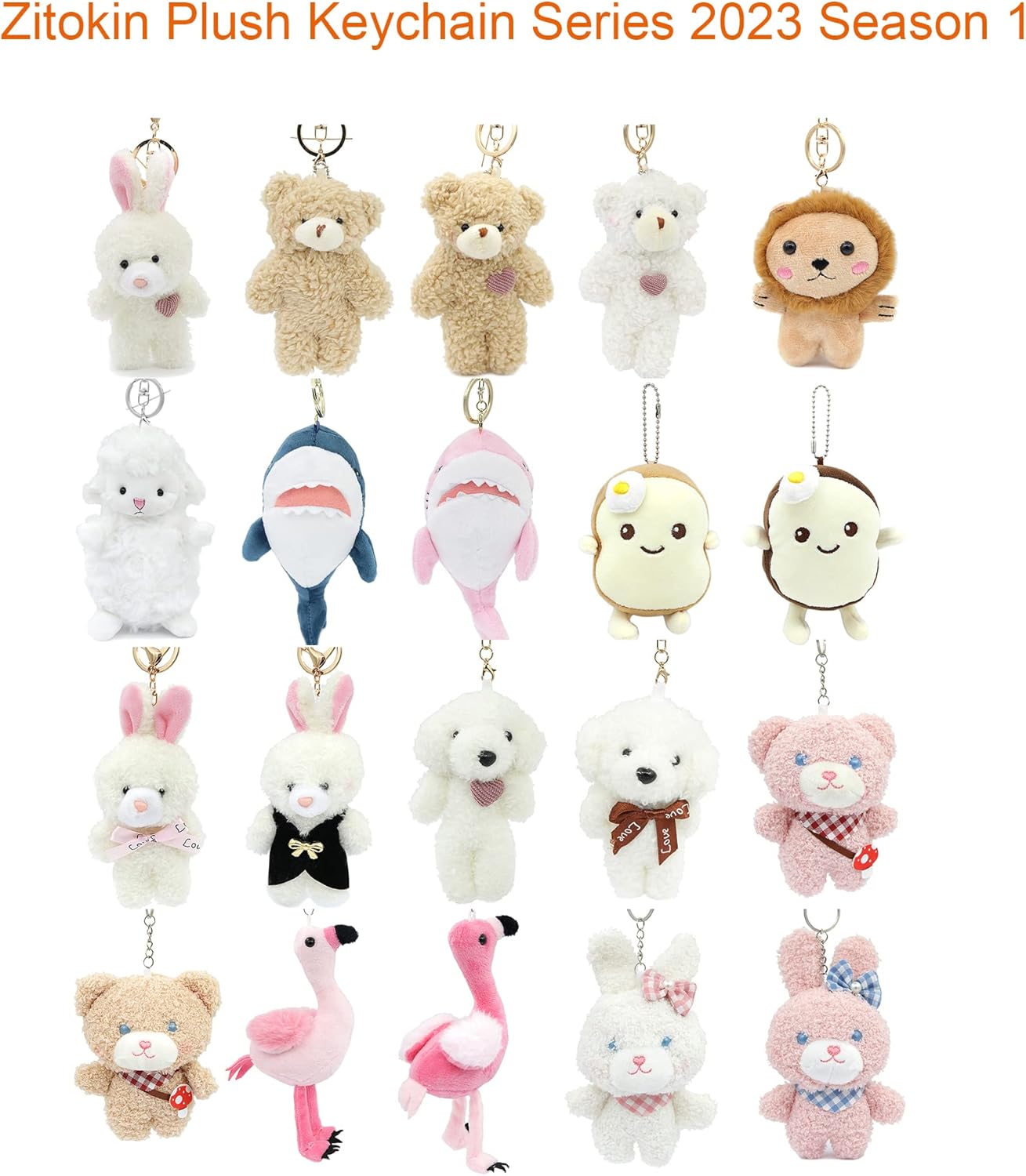 Llavero de peluche de conejito para niños con corazón de 5.5 pulgadas, mochila de peluche de conejo de peluche, bolso colgante de regalo para niñas,
