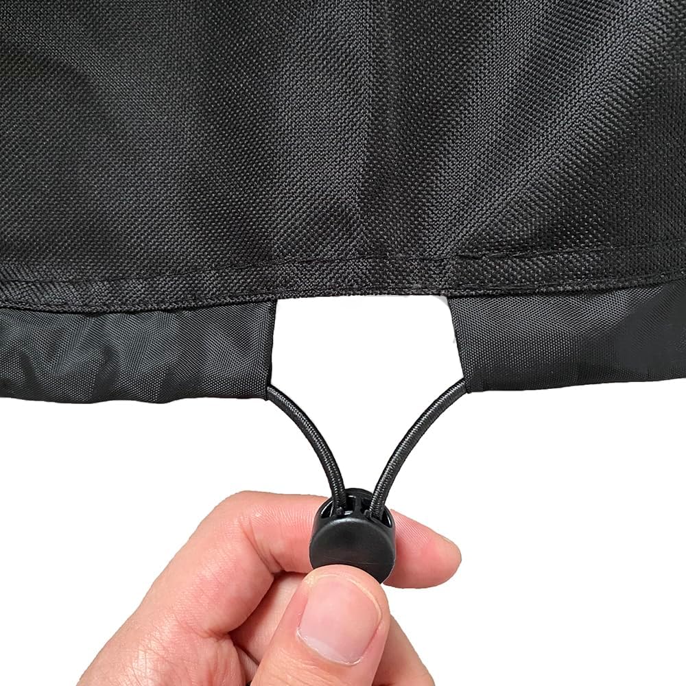 Funda de mesa redonda impermeable 600D adecuada para mesa redonda de patio, cubierta antidecoloración para muebles de exterior mesa redonda (redonda