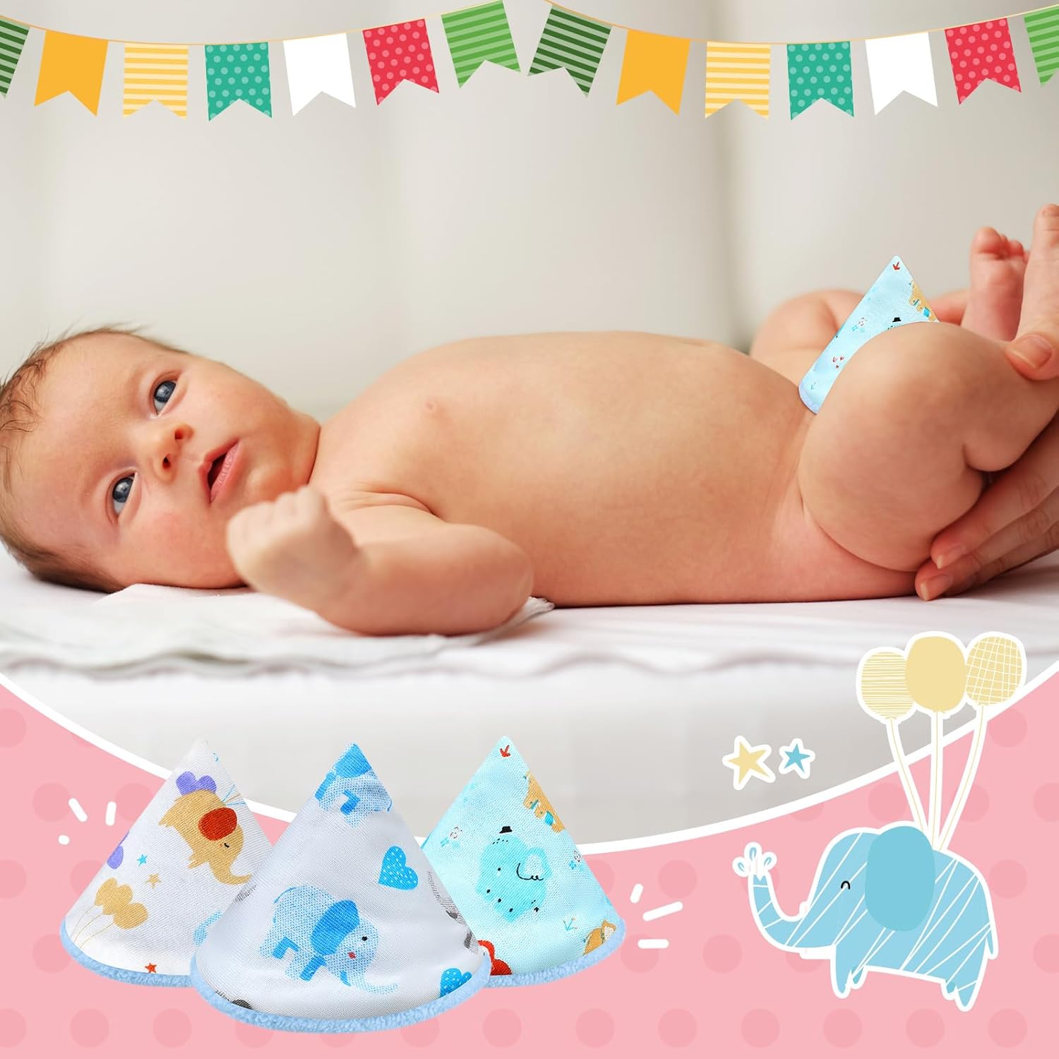 10 fundas de terciopelo coral para orina para bebé, fuerte absorción de agua, protector de orina para bebé, gorro de orina reutilizable, accesorio