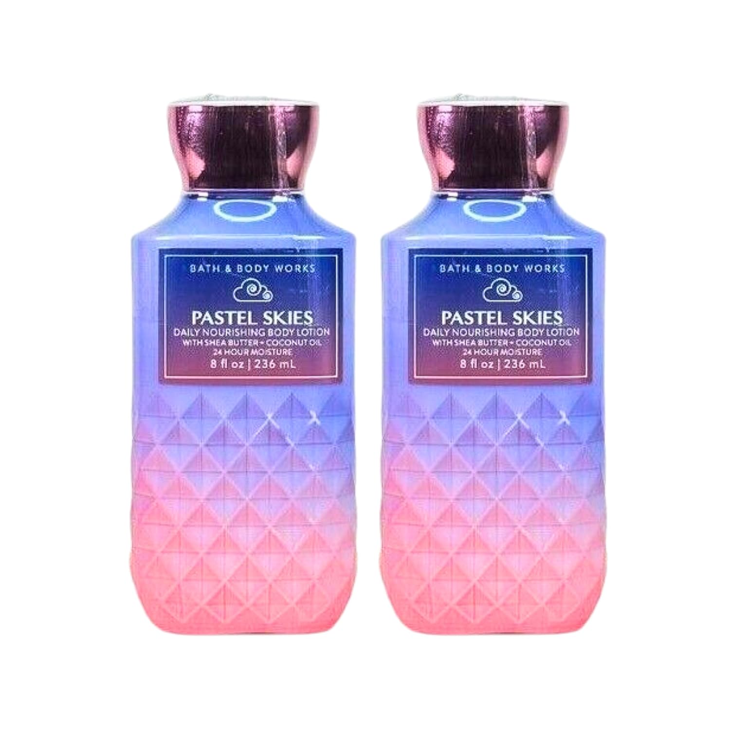Bath & Body Works Paquete de 2 lociones corporales, 8 onzas cada una (Pastel Skies)