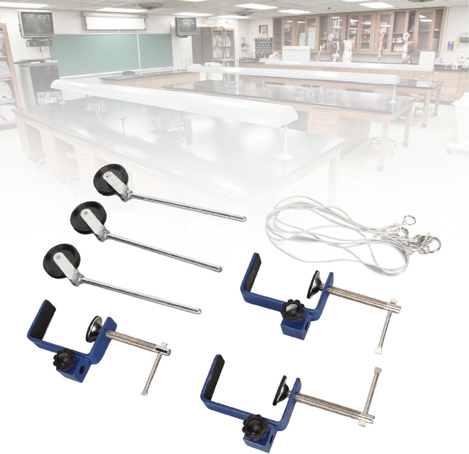 Abrazadera universal C para escritorio, abrazadera de montaje de mesa, 3 piezas de abrazadera C pesada abrazadera de montaje para laboratorio de