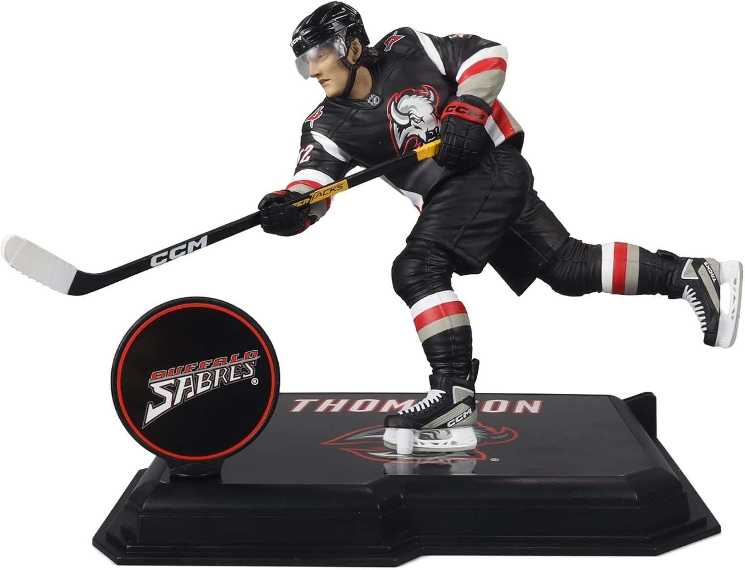 McFarlane Toys – Tage Thompson (Buffalo Sabres) Figura posada de la NHL de 7 pulgadas, Picks deportivos de McFarlane