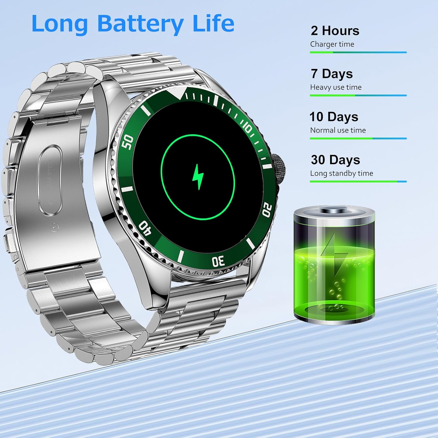 YYKY Reloj inteligente para hombres y mujeres con llamada Bluetooth, monitor de actividad física de 1.32 pulgadas con monitor de sueño de frecuencia