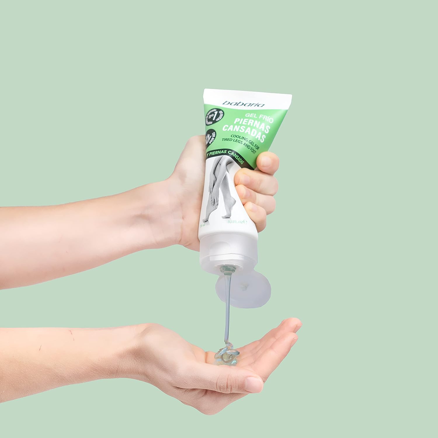Babaria Gel refrescante para piernas y pies – Efecto calmante y suavizante – Proporciona propiedades regeneradoras y calmantes – Infundido con