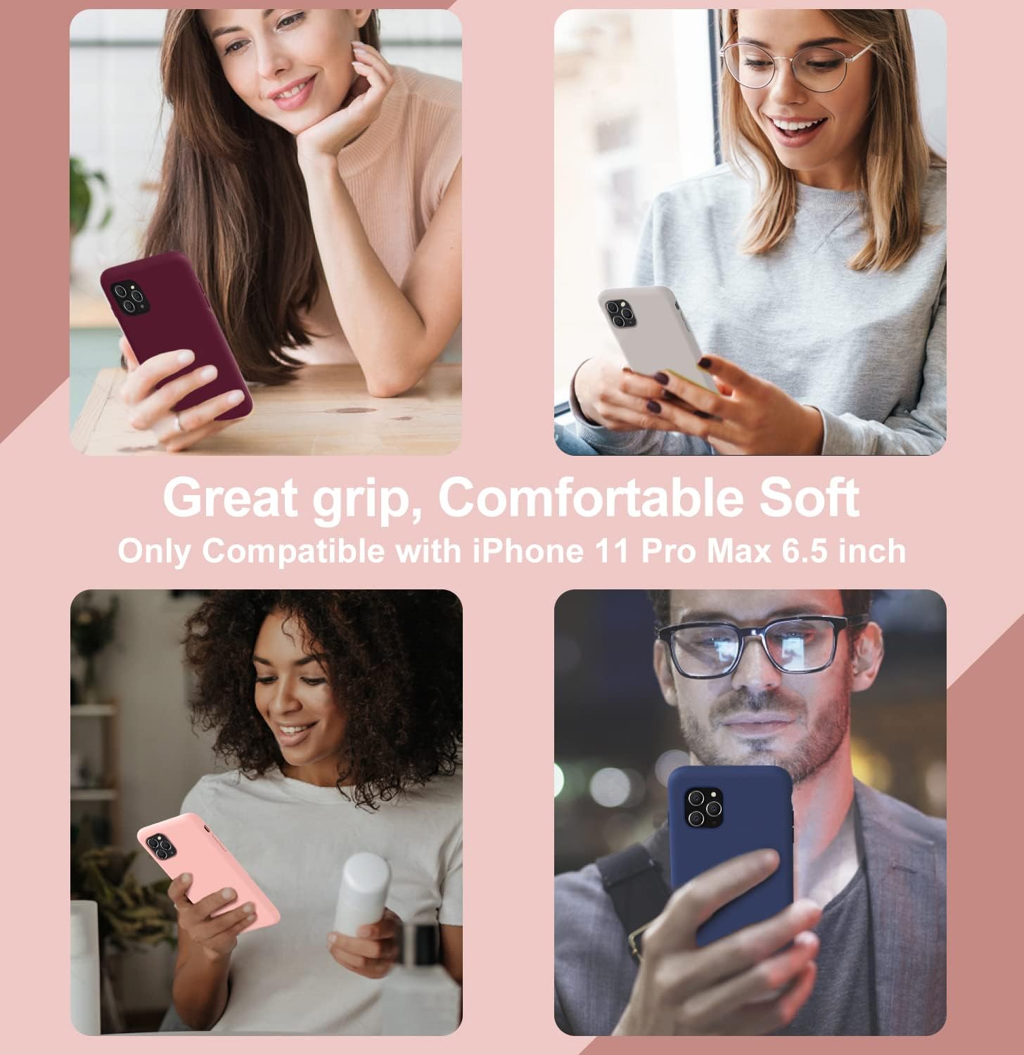 Vooii – Funda de silicona para iPhone 6.5 pulgadas