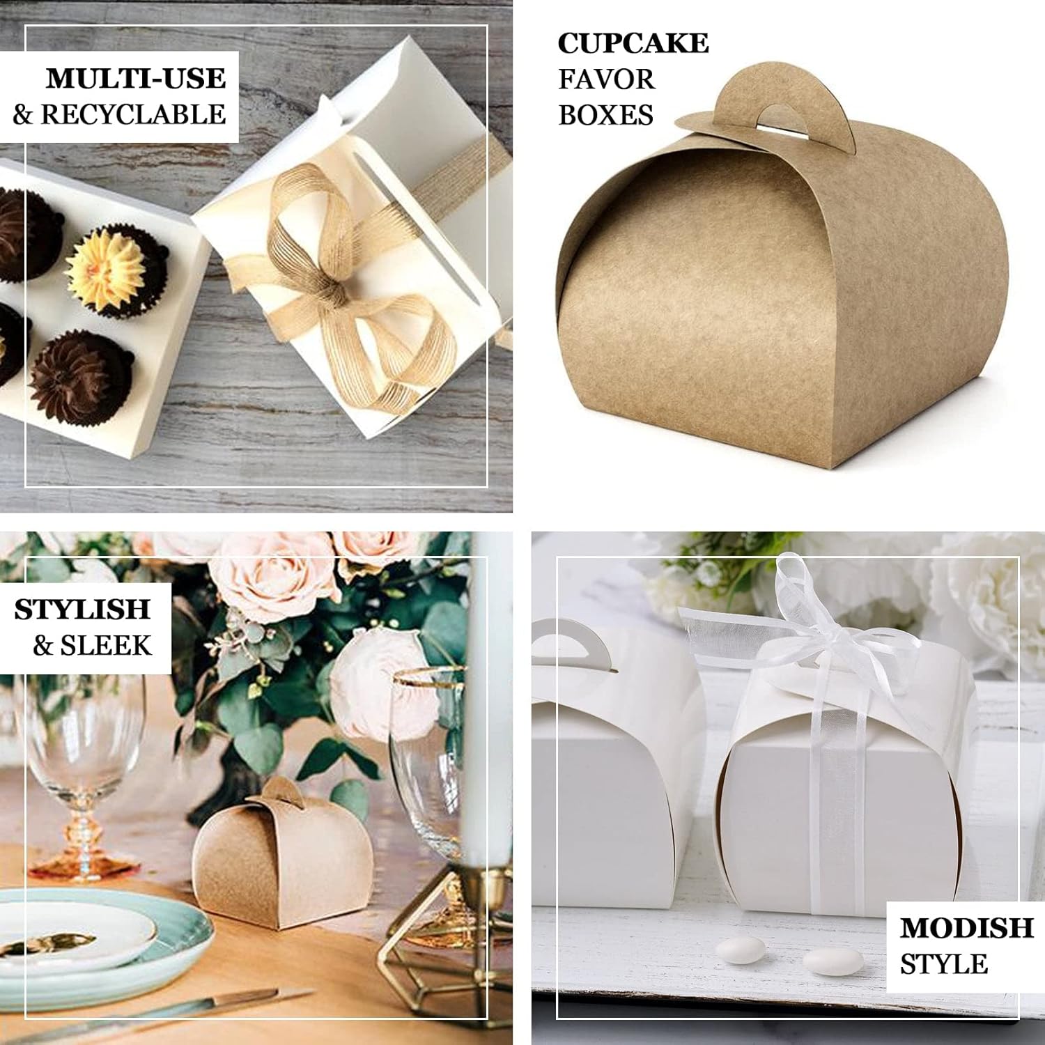 Efavormart – 25 cajas plateadas para regalos de dulces, cajas de regalo para fiestas, despedidas de soltera, bodas, fiestas