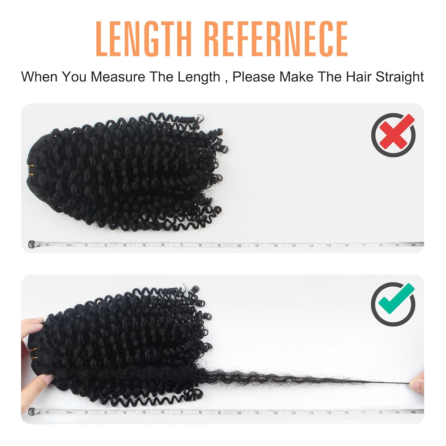 Extensiones de cabello rizado con clip, doble trama, grueso, cabeza completa, color negro natural, 100 % cabello humano virgen Remy, para mujeres