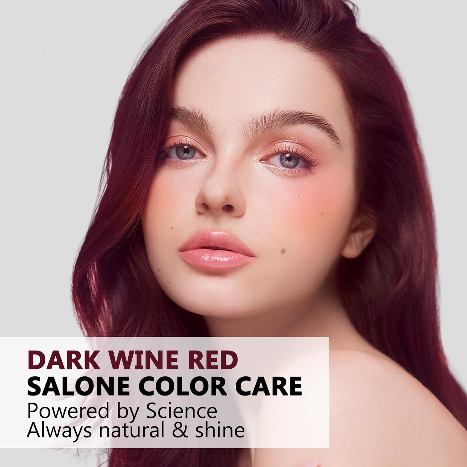 10 unidades de champú de tinte para el cabello de vino tinto oscuro 3 en 1, champú de color natural para el cabello, tinte instantáneo