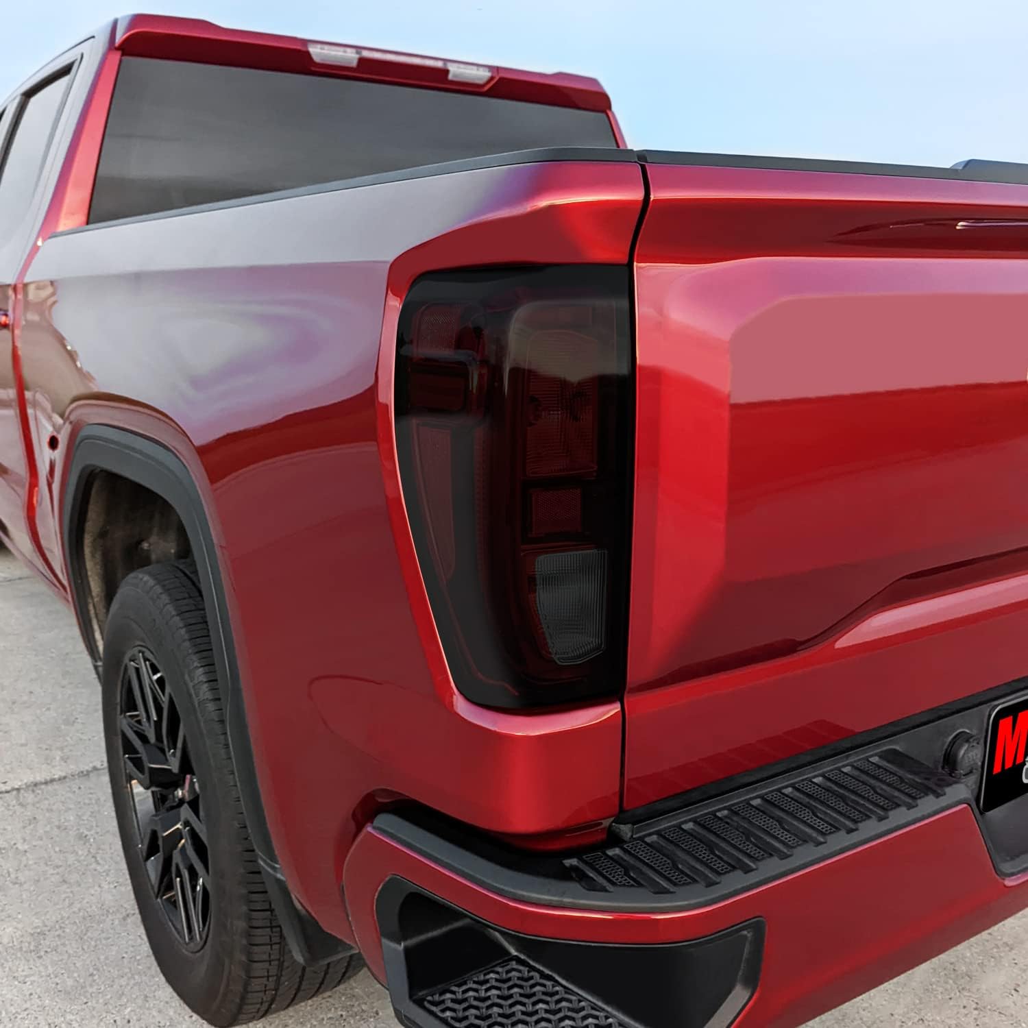 SlickMod Tinte de humo de vinilo precortado para GMC Sierra 1500 2019-2023 (no LED) (20% humo oscuro, 1. luz trasera)