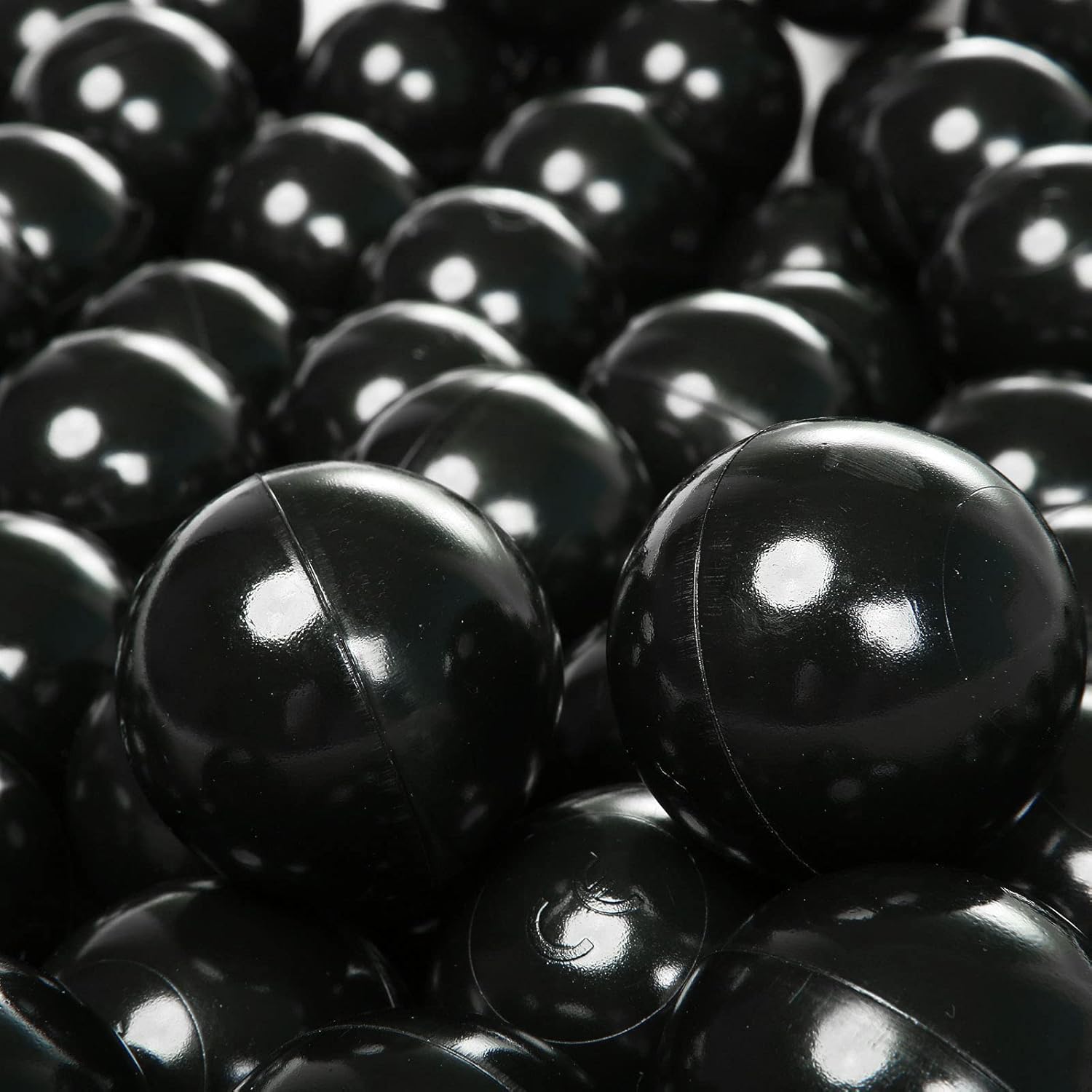 PlayMaty Pelotas de juego  Pelotas de plástico transparente sin ftalatos y BPA, 2.36 pulgadas para niños pequeños y bebés para casa de juegos,