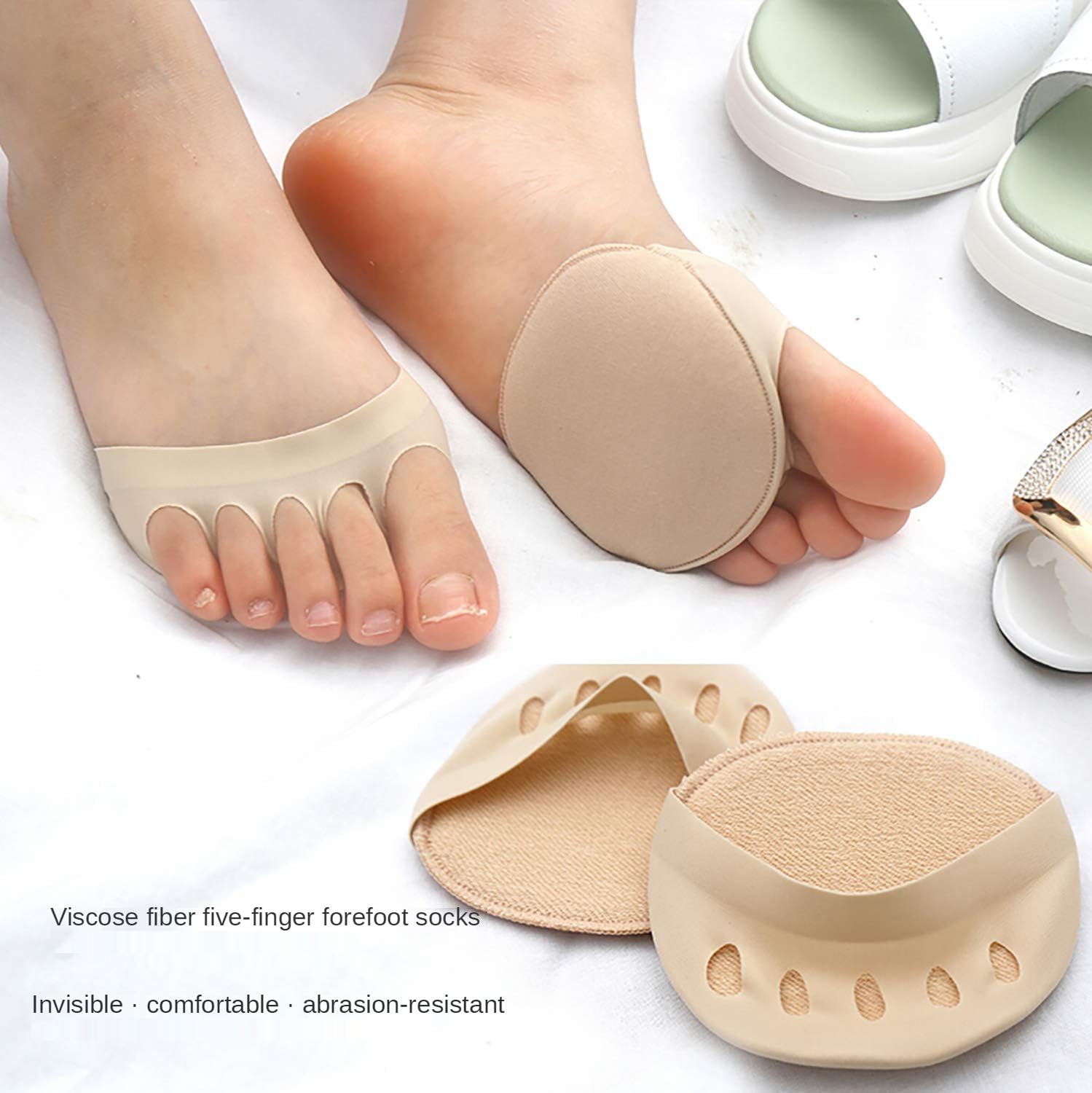 Metatarsa – Almohadillas para pies (3 pares) reutilizables, suaves, almohadillas para el antepié para mujeres, prevención del dolor, alivio del