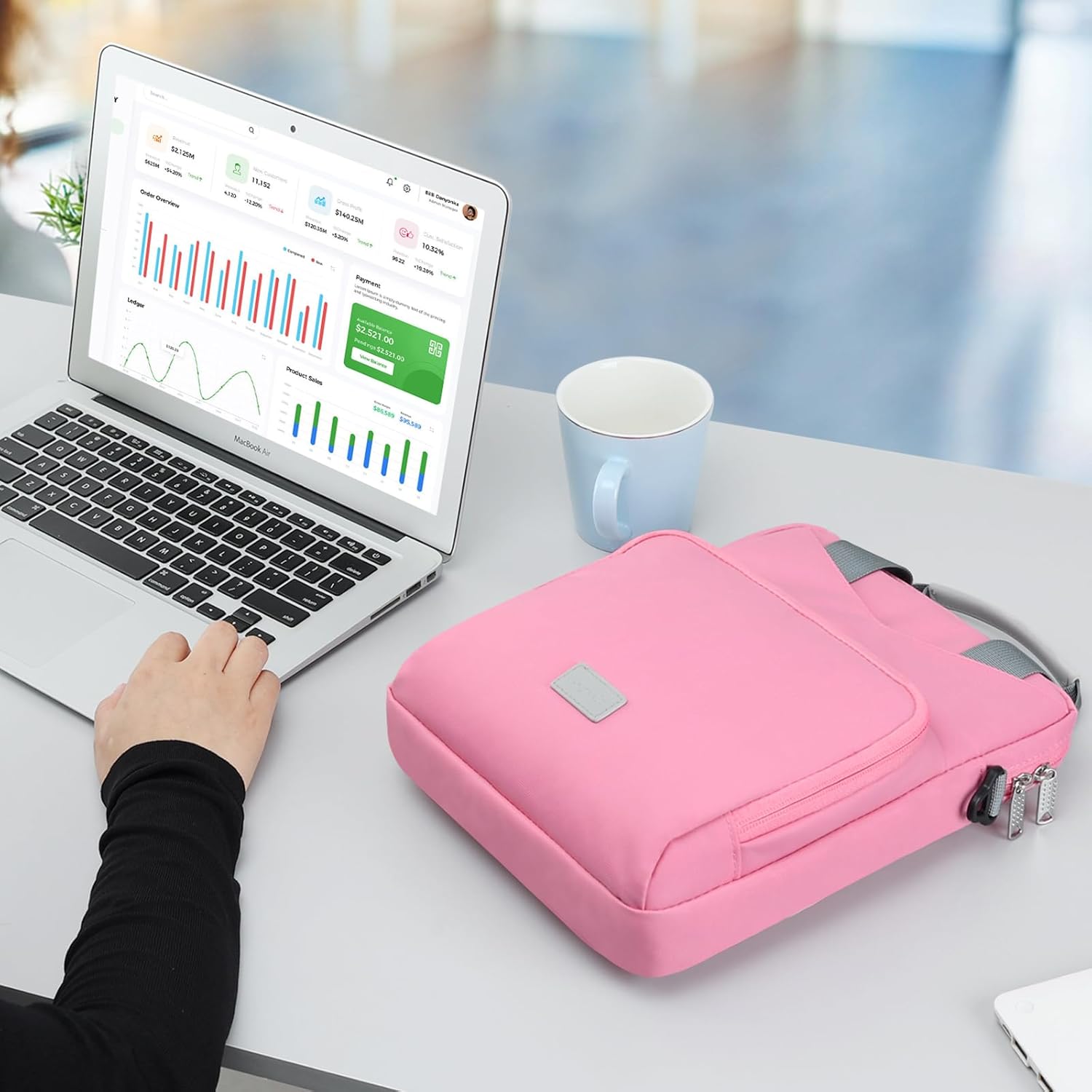 Bolsas de tableta de 9 a 11 pulgadas para mujer, funda acolchada de transporte para iPad Pro 11 (2022-2018), iPad 10.9 (10. generación), iPad Air