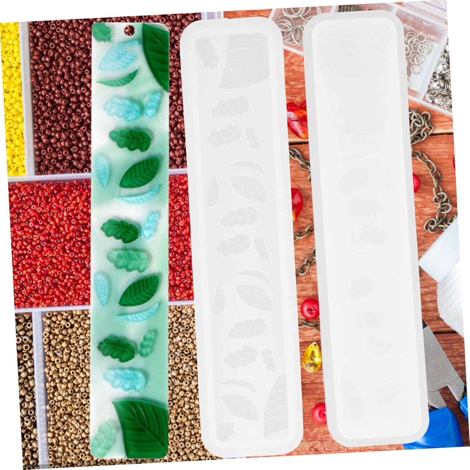 Abaodam 6 pcs Bookmark Silicone Mold epoxy Resin molds Bookmark Making molds Bookmark Mould Ornament Resin Mold Bookmark molds for epoxy Resin epoxy