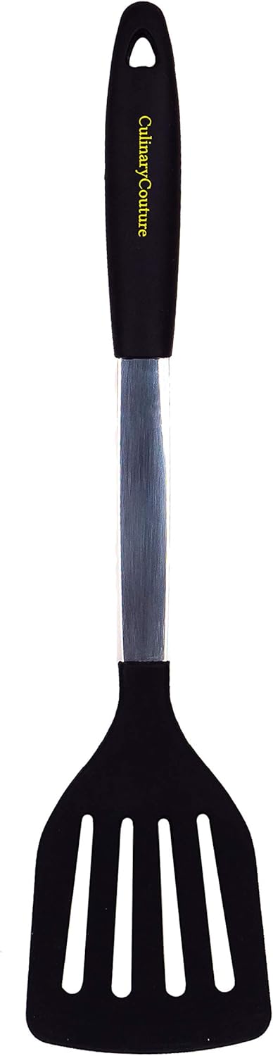 Juego de espátula de silicona  Utensilios de cocina de acero inoxidable y silicona resistentes al calor  608F  Herramientas de espátula para