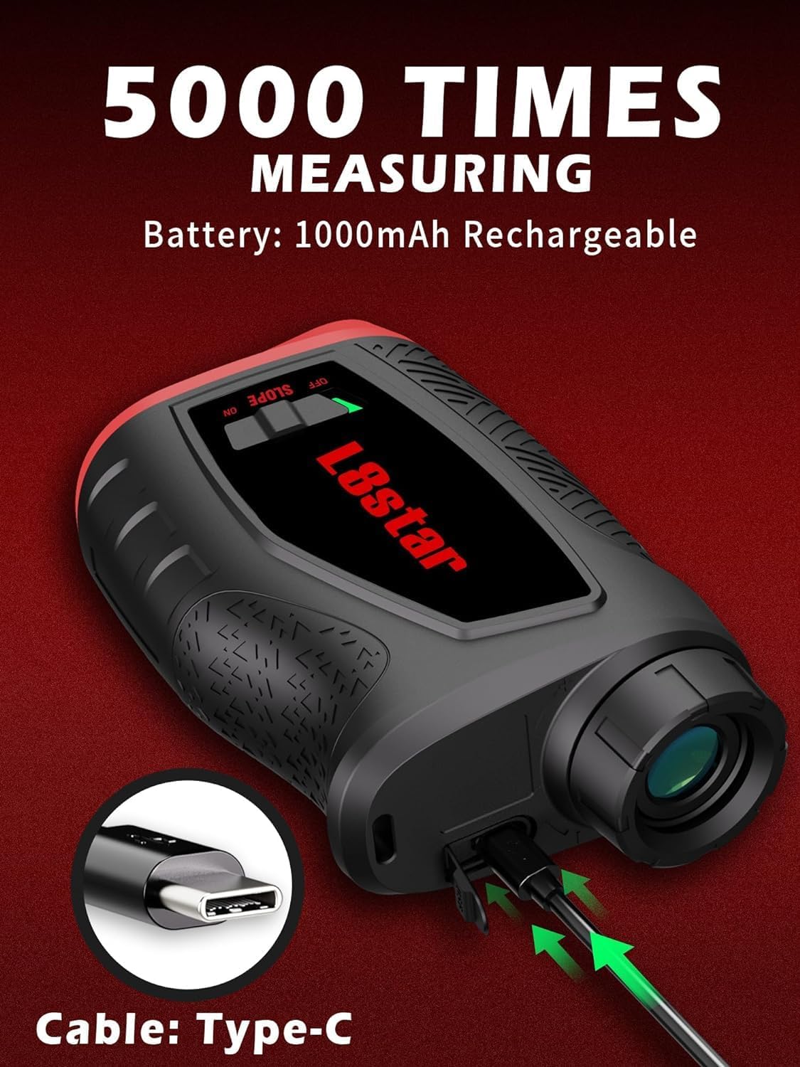 Golf Range Finder with Magnetic Strip, 800 Yards Golf Rangefinder with Slope, High-Precision Fast Flagpole Lock with Pulse Vibration Slope Laser