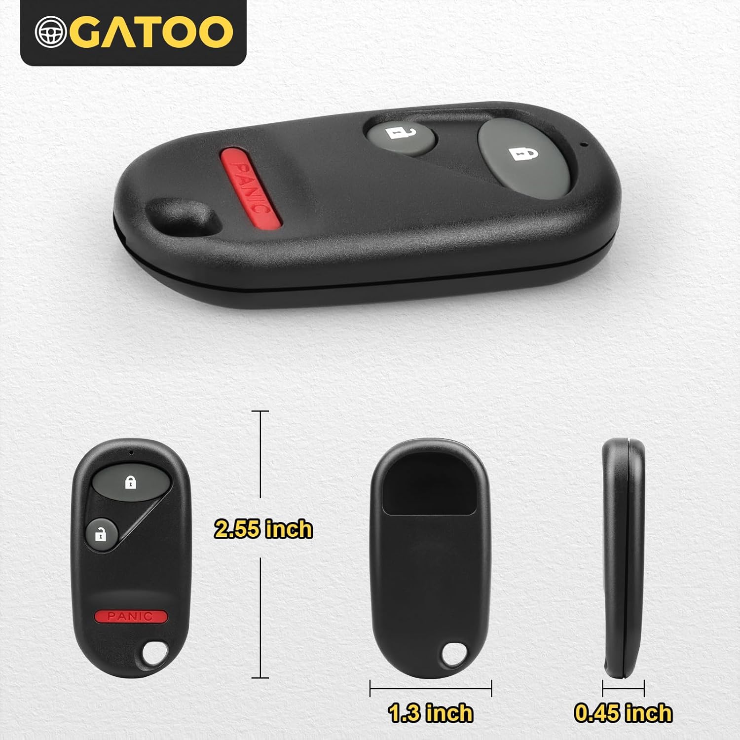 Nuevo llavero remoto de entrada sin llave para Honda Civic Pilot 2001 2002 2003 2004 2005 2006 2007, NHVWB1U523 NHVWB1U521, paquete de 2