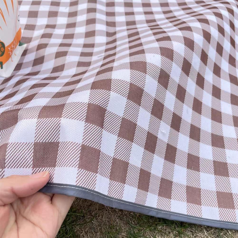 PUPOPIK Manta de picnic al aire libre, plegable, impermeable, para playa, playa, campamento, senderismo, viajes, conciertos familiares, manta