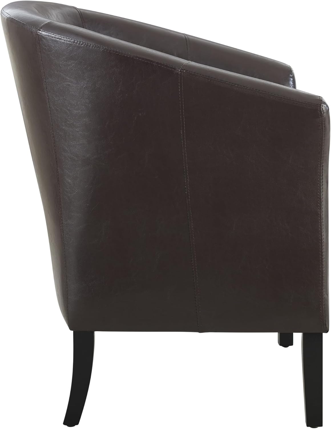 Silla para club, de Linon Simon, Madera de caucho Contrachapado, Marrón